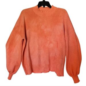 Zesica Distressed Coral Turtleneck Sweater Size XXL